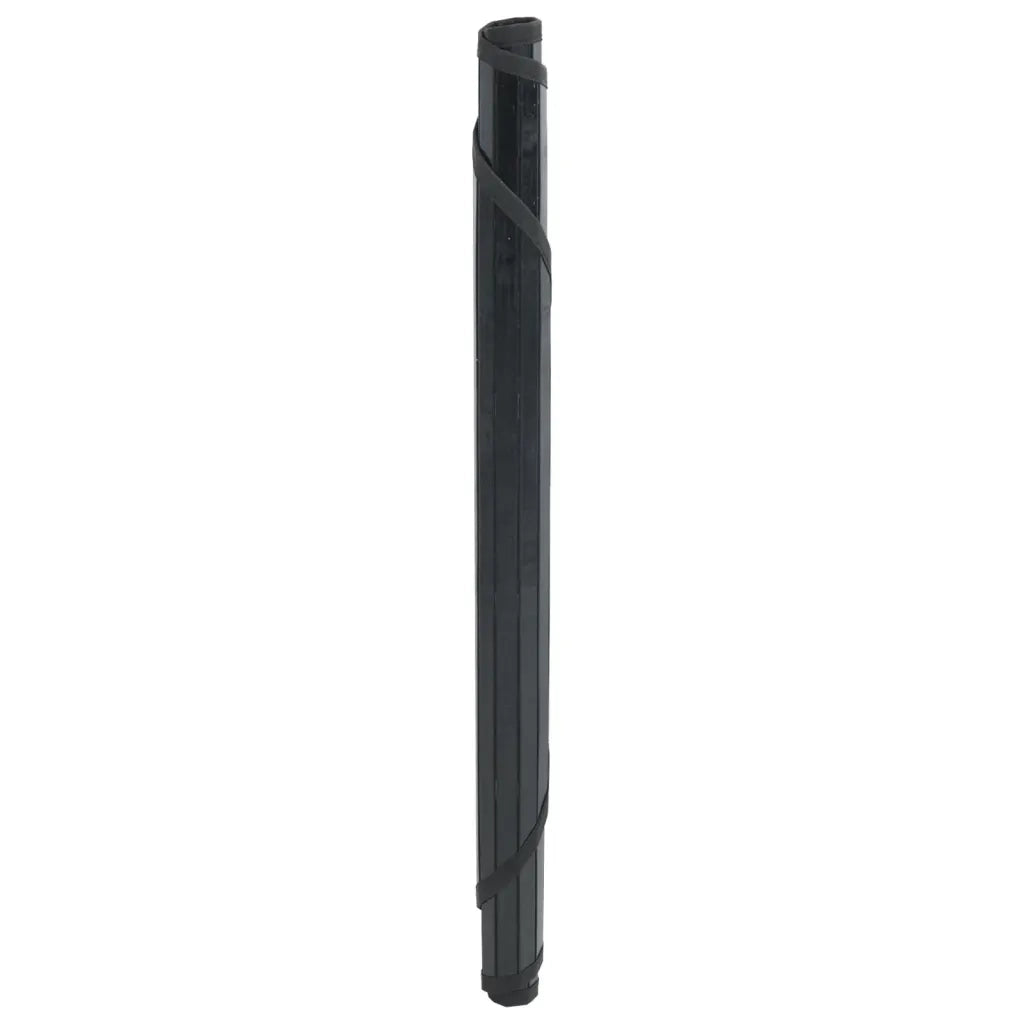 Tappeto Rotondo Nero 100 cm in BambÃ¹