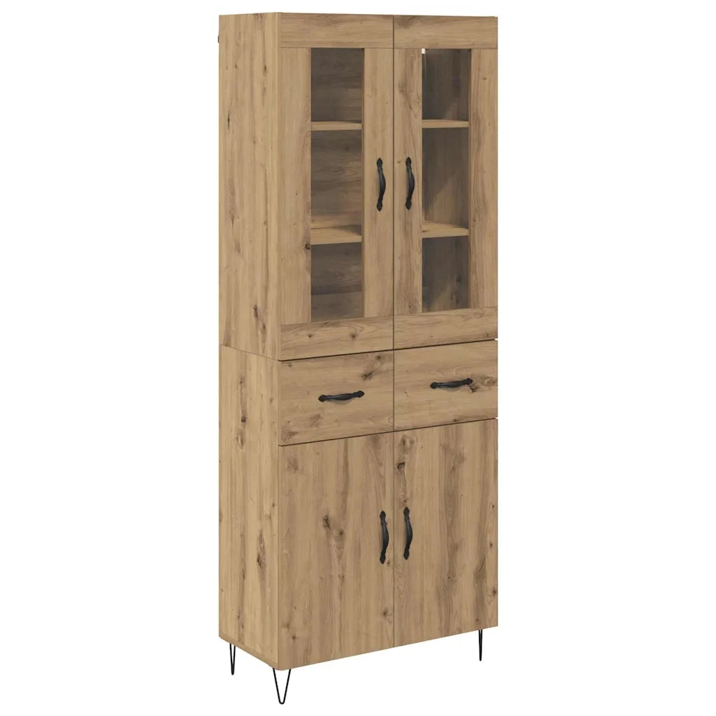 Credenza con Cassetto-Buffet-Armadio da cucina Rovere artigianale 69,5 x 34 x 180 cm 121442