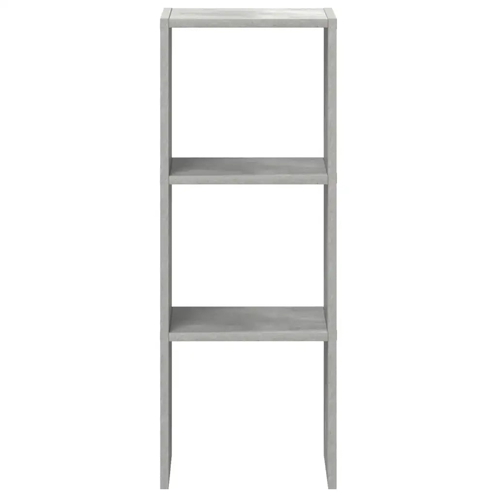 Libreria Impilabili Grigio Cemento 30x30x80cm Legno Multistrato 858809