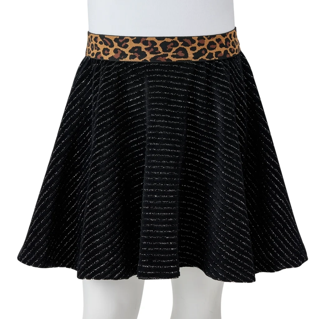 Gonna da Bambina con Vita Leopardata Nera 128 CFW9917129