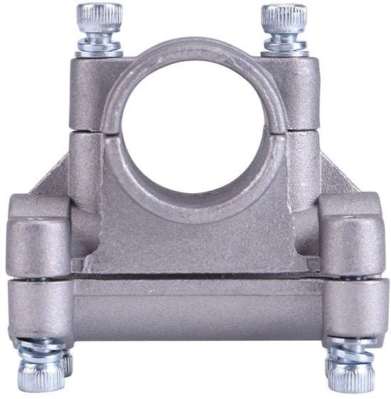 Manubrio di protezione per cesoie a mano - Fermo in alluminio - Per cesoie a mano/boscatrici - Argento - Fermo di rinforzo - Adatto per tubi da 26mm e 28mm - ID: I...