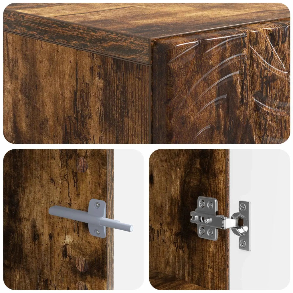 Mobile TV Rovere Fumo Legno ingegnerizzato 897120