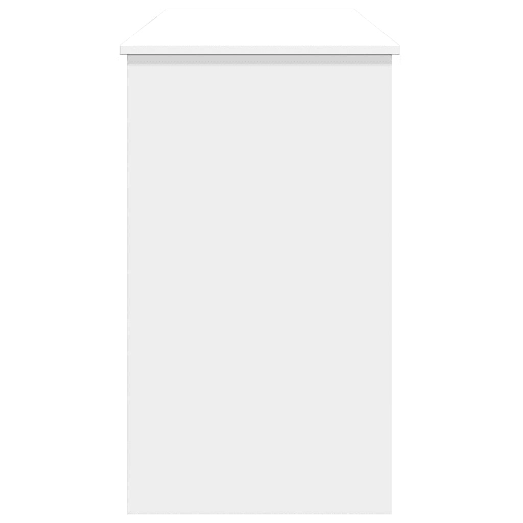 Toeletta | Tavolo da Trucco con Specchio Bianco 100x45x76 cm