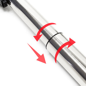 Set 4 gambe per tavolo regolabili in altezza 70-110 cm nichel Piedi per mobili