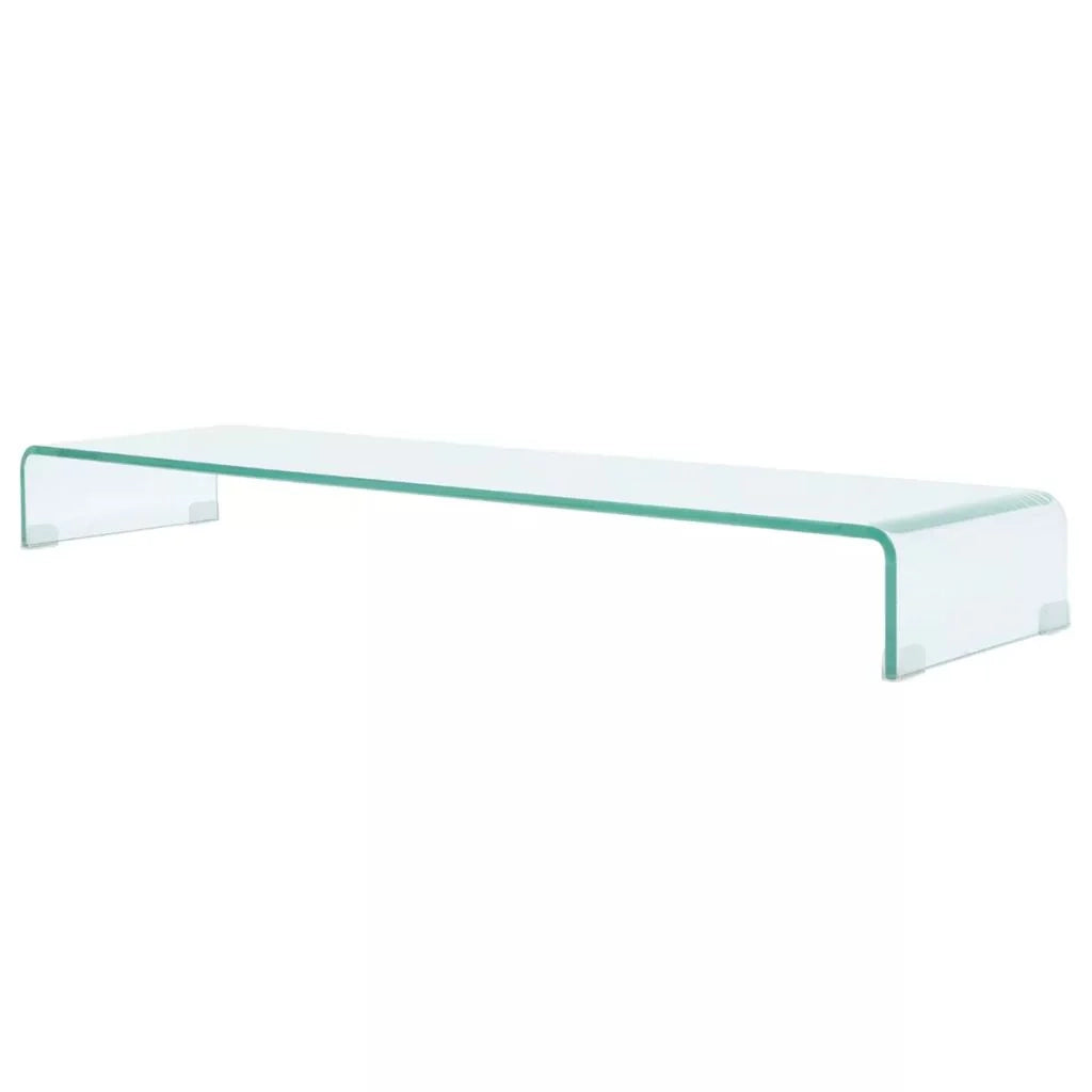Pratico mobile porta TV/buffet di design per monitor da 120 cm vetro trasparente 2502220