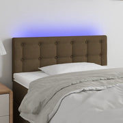 Testiera a LED-Testata con LED Marrone Scuro 80x5x78/88 cm in Tessuto 771172