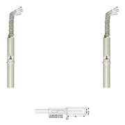 2 CONTATTI MAGNETICI DA INCASSO PER INFISSI NON FERROSI Securvera ST-415CPDSMPE