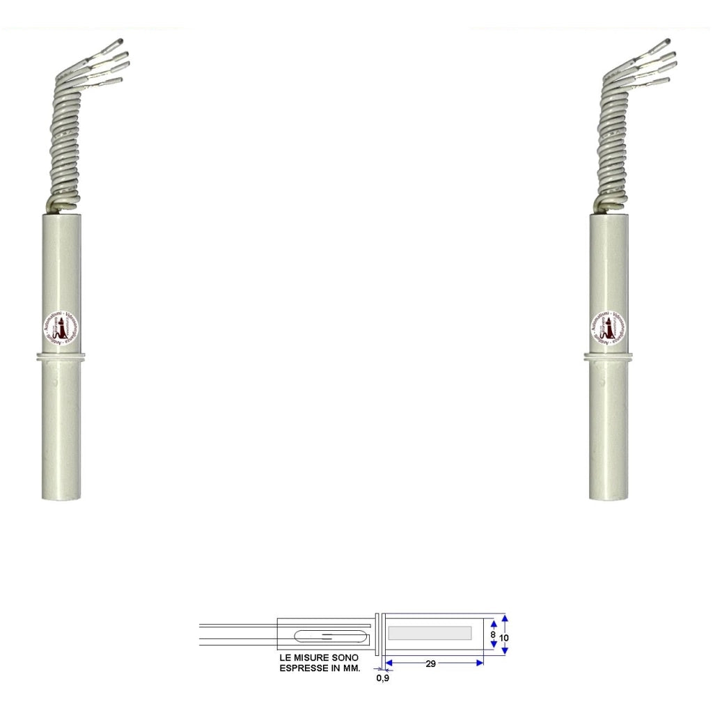 2 CONTATTI MAGNETICI DA INCASSO PER INFISSI NON FERROSI Securvera ST-415CPDSMPE