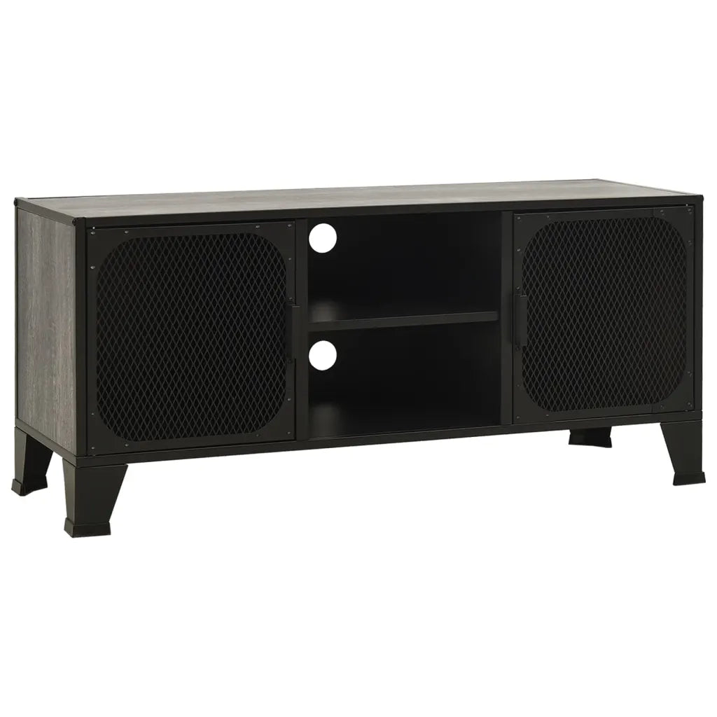 Mobile Porta TV-Mobile per TV-Credenza TV Grigio 105x36x47 cm in Metallo e MDF