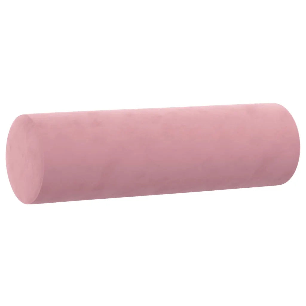 Cuscini Decorativi 2 pz Rosa ?15x50 cm in Velluto CFW9125235