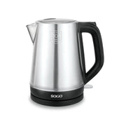 Bollitore elettrico cordless acciaio inox 1,7L, resistenza nascosta 2200W, spegnimento automatico cucina - SOGO