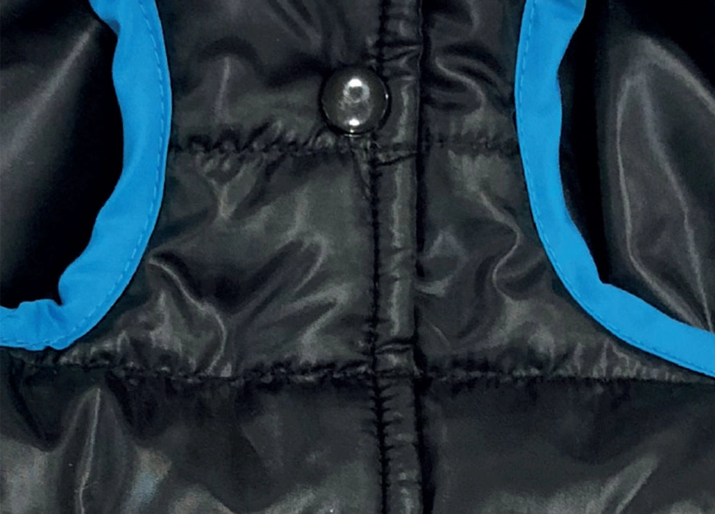 Cappottino Nero Invernale Vestito Imbottito Giacca Per Cani Jacket Varie Taglie - L - Cappottino