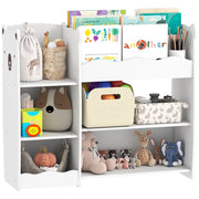 Libreria Bambini Scaffale Giocattoli ¨C Xylo ¨C Bianco Legno Ripiani Aperti Orsetto