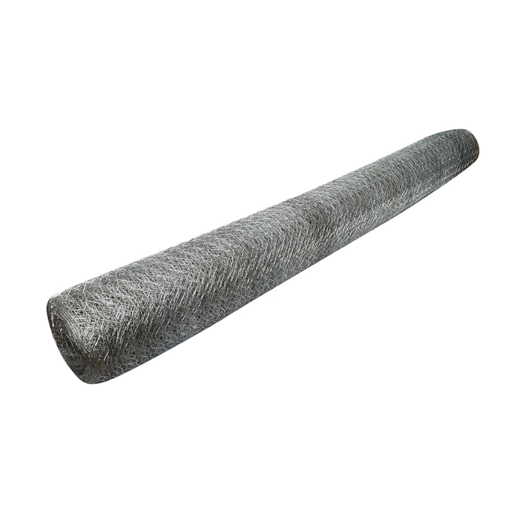 Rete per recinzione, L20m, H150cm, intrecciata, zincata con maglie da 25mm, per recinzioni