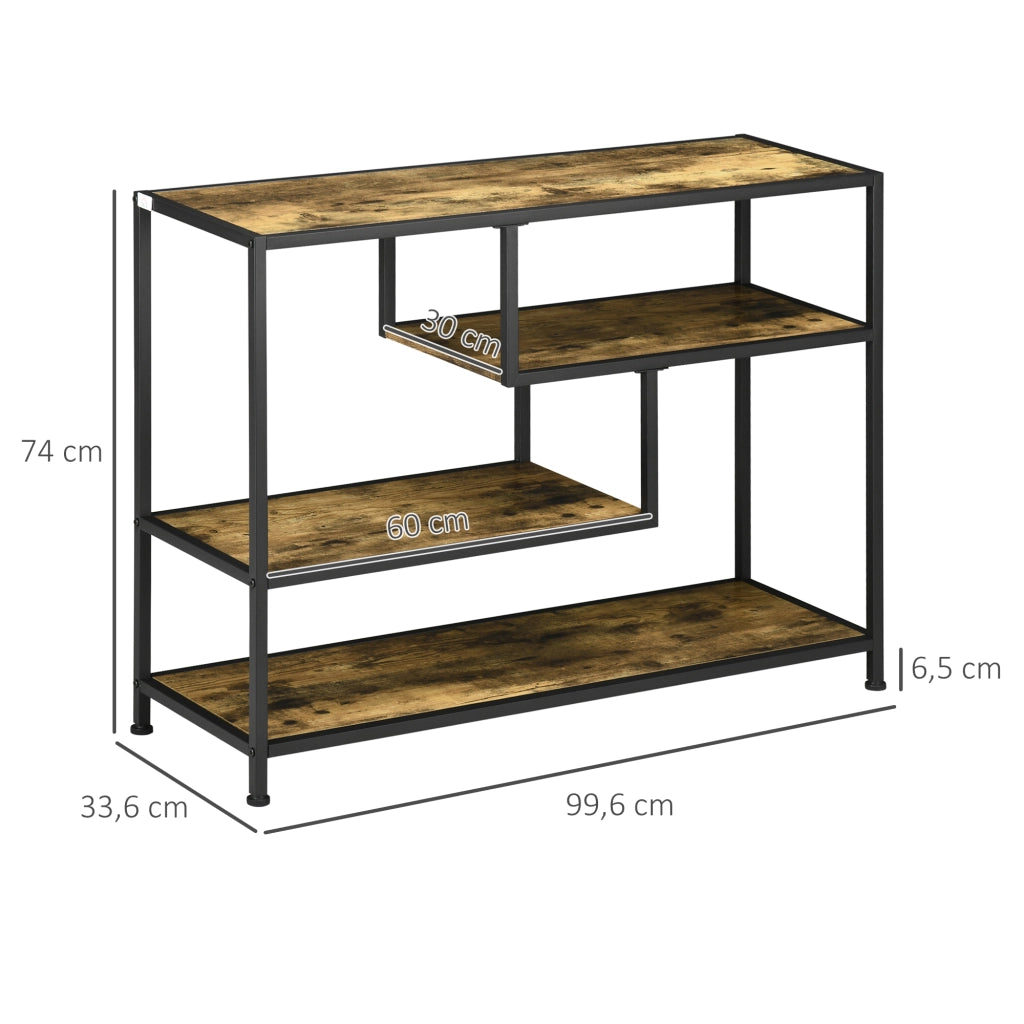 Tavolo console ¨C Zephmum ¨C Legno effetto rovere 99.6x33.6x74 cm