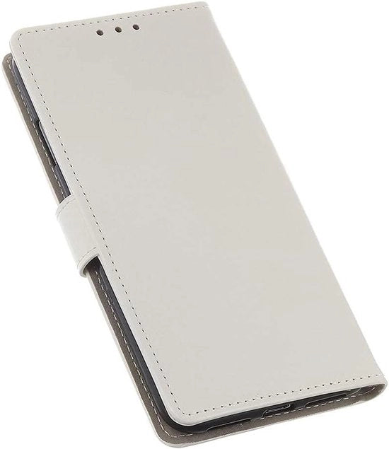 Copriestensiglia per Xiaomi Redmi Note 11 Pro/Note 11 Pro+ - Borsa e Sostegno - Resistente allo Shock - Copertura Premium in PU/TPU - Copriestensiglia a Sfoglia con Magnete e Sostegno - Bianco