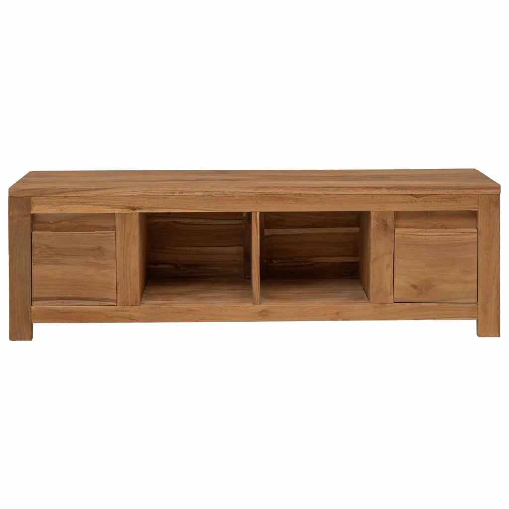 Mobile TV 110 x 30 x 35 cm Naturale Legno di teak solido 42024265
