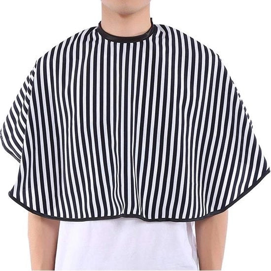 Cappello impermeabile per capelli - Cappotto per capelli - Cappello impermeabile per adulti - Grembiule per capelli - Cappello per make-up - Strisce verticali - Grembiule per capelli