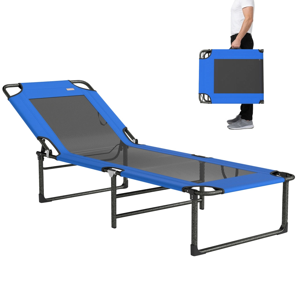 Lettino Pieghevole Regolabile ¨C zephmum ¨C Blu