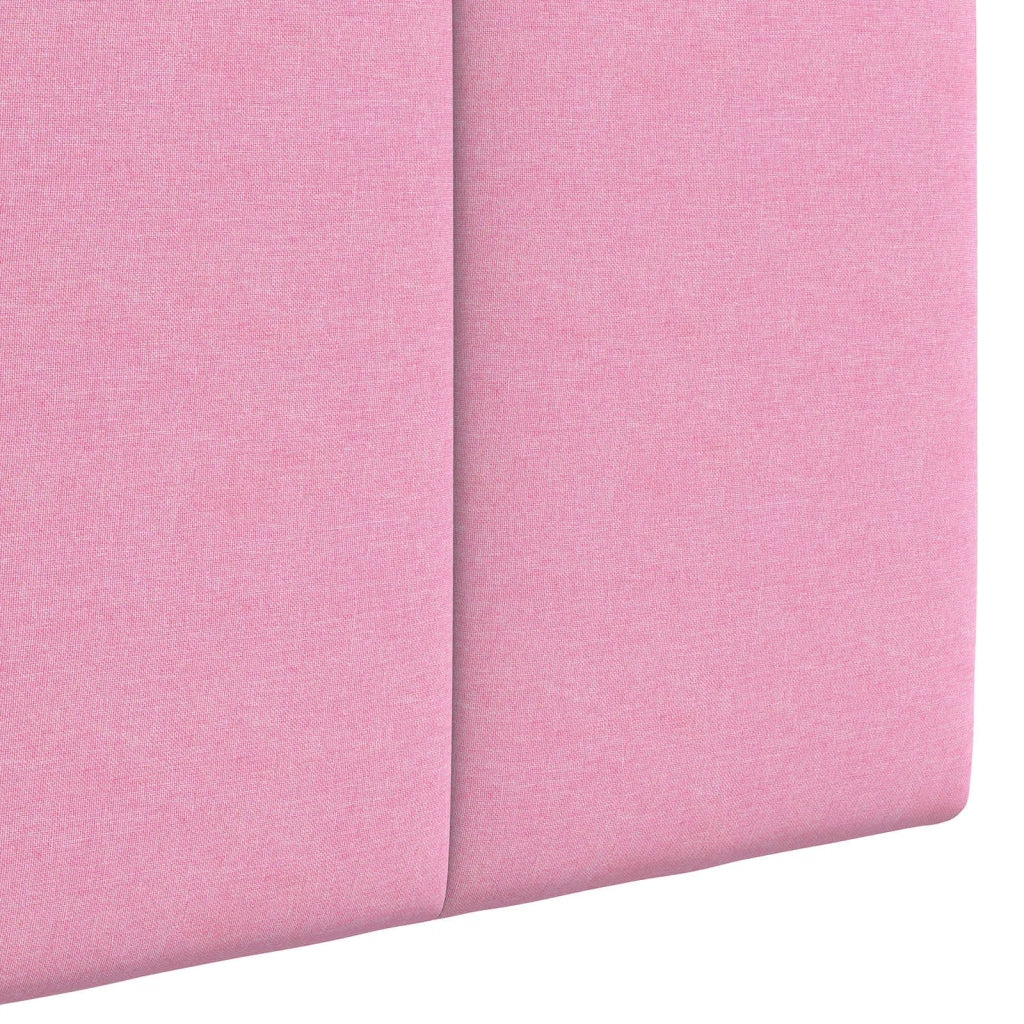 Testiera sospesa Con luce LED Rosa Tessuto