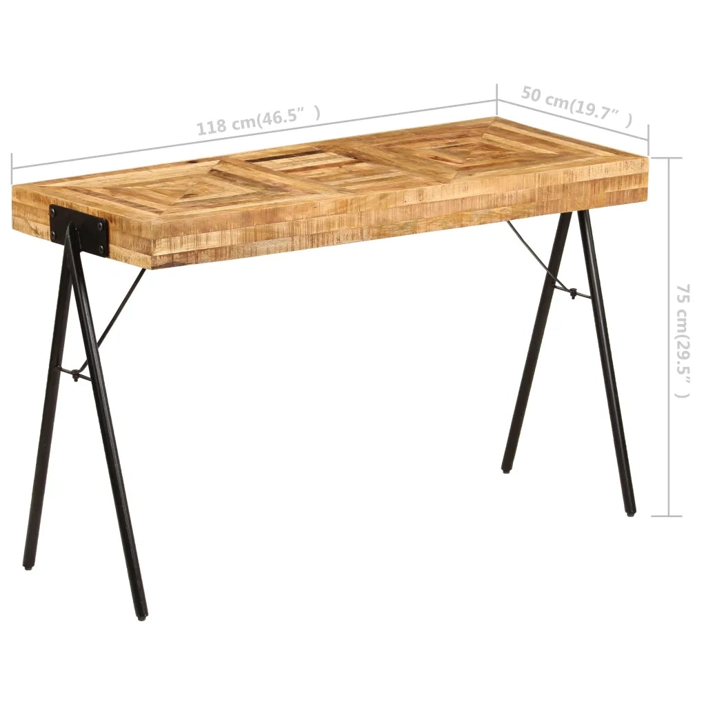 Scrittoio in Legno Massello di Mango 118x50x75 cm 246338