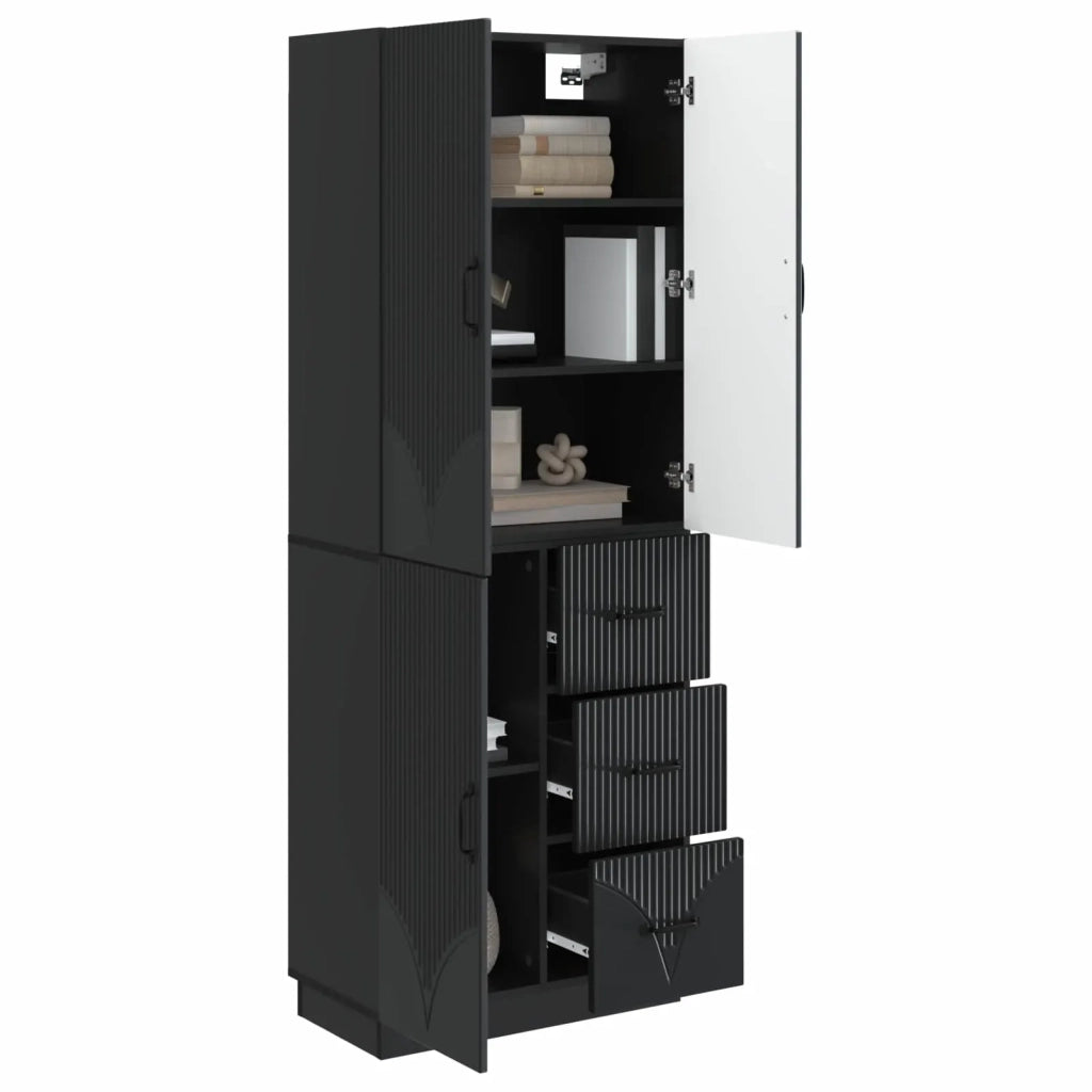 Set di armadi 2 pcs Nero Legno ingegnerizzato 3416818