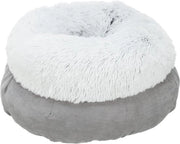Letto per gatti particolarmente confortevole con bordo extra alto Ø 45 cm grigio/bianco-nero, lavabile in lavatrice