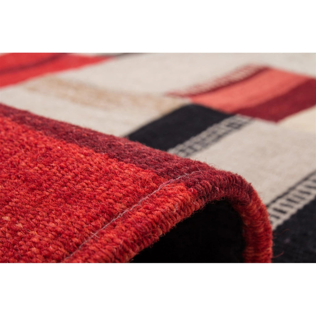 Tappeto Kilim Intenso Radical in lana e cotone multicolor