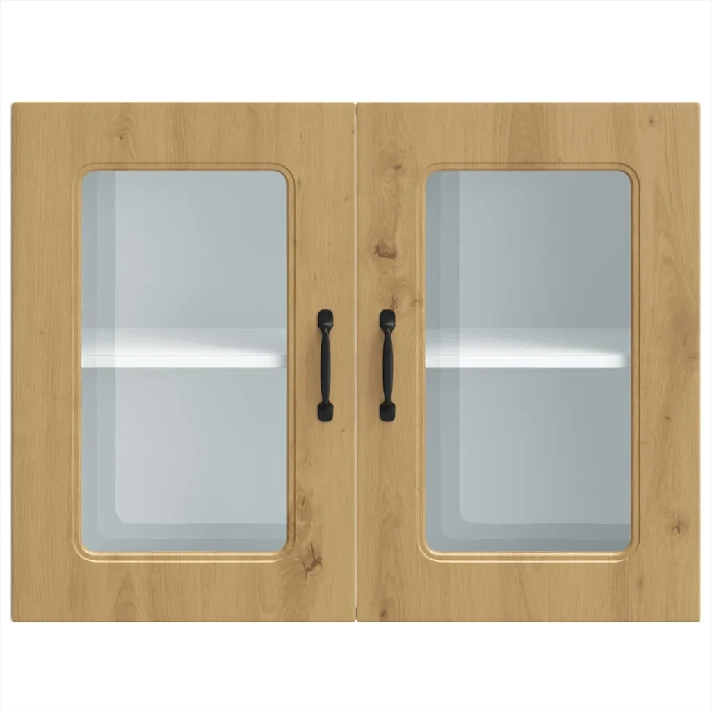 Pensile da cucina moderno 80 x 31 x 60 cm ampio spazio contenitivo finitura in rovere ingegnerizzato realizzato artigianalmente 02_0050021