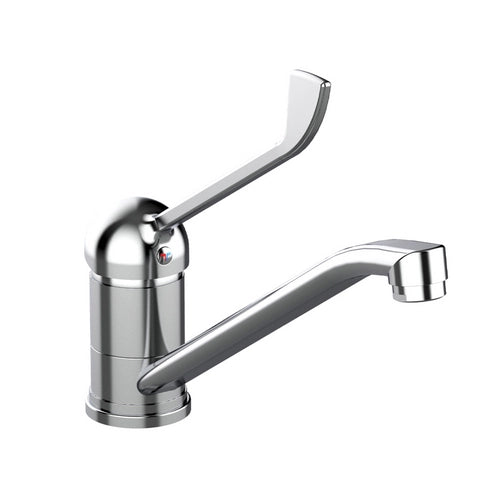 MISCELATORE MONOCOMANDO LAVELLO LEVA CLINICA FRONTALE LINEA TEN- Cromo- TIEMM- pezzi 1