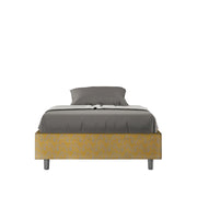 Letto 1 Piazza e Mezzo Sommier 120x200 cm con Rete Azelia Era 06 Giallo
