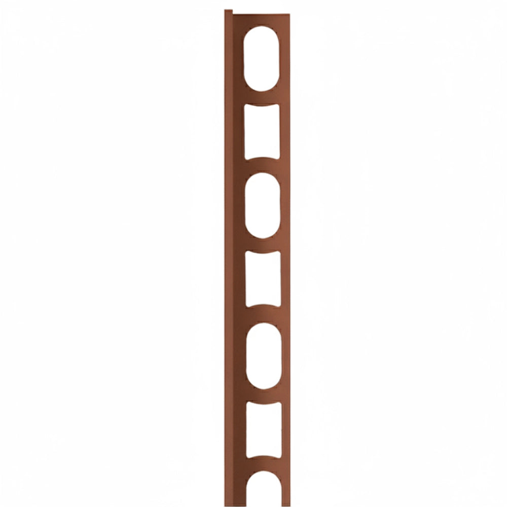Profilo in alluminio verniciato a l per finitura parete proangle *** colore- cioccolato - 144, confezione 1