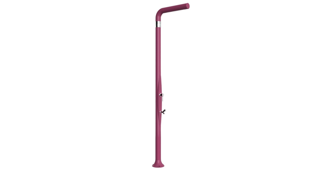 Doccia Tradizionale In Polietilene Funny Yang Con Miscelatore E Lavapiedi Colore Fuxia Cv-T225/4003