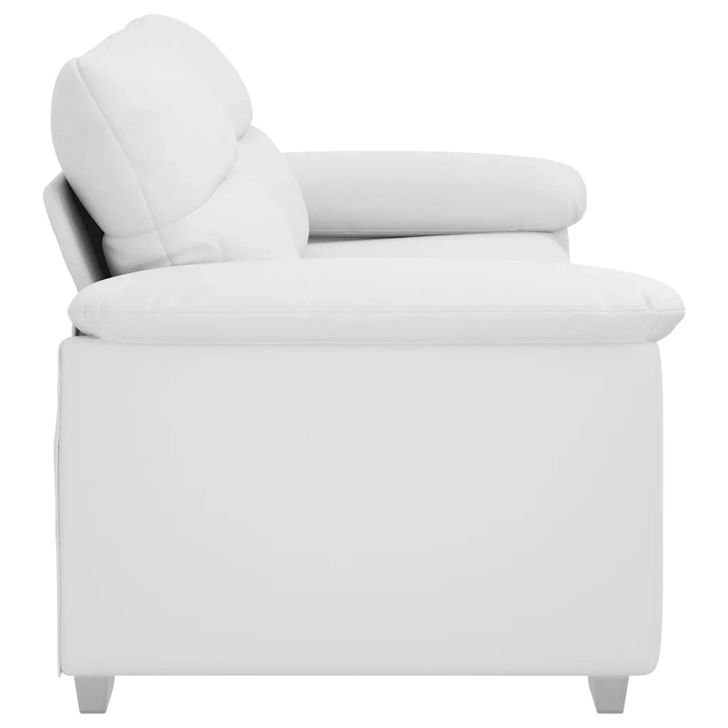 Divano a 2 posti Bianco in Similpelle 180x81x84 cm 4105344