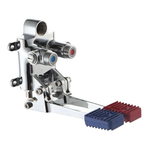 Miscelatore a pedale, due pedali calda fredda doppia installazione