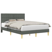 Letto matrimoniale | Letto per adulti | Struttura del letto Grigio Scuro 120 x 190 cm Tessuto
