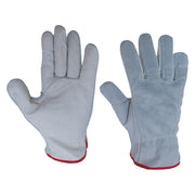 GUANTI PALMO PELLE DORSO CROSTA Tg.11- 12 coppia  - Senza Marca