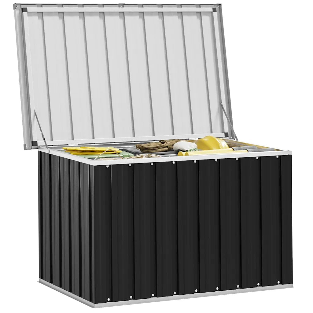 Baule da Giardino Antracite 109x67x65 cm 46259