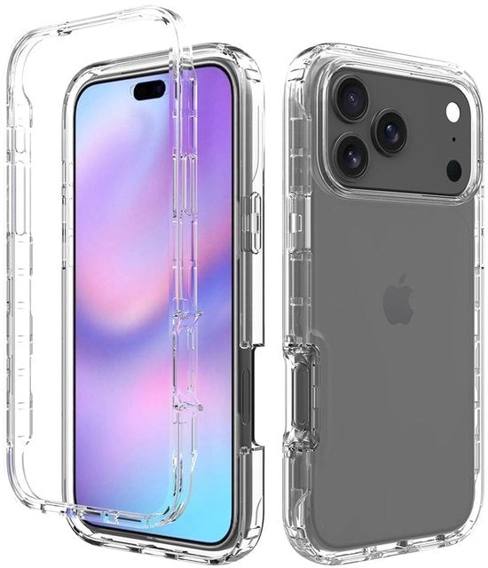 Custodia Telefonica Design Sottile - Translucida - Resistente agli Urti - Antimarcatura - Cristallina - Compatibile con iPhone 25 Pro - Custodia per Smartphone