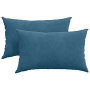 Cuscini da Divano 2 pz | Cuscini per sedie Blu 50 x 30 cm Tessuto in Cords