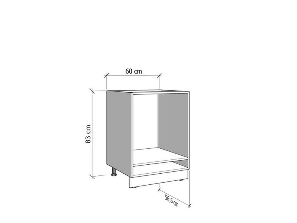 Mobile da Cucina Falmentaaa, Dispensa da Cucina un Cassetto, 60x57x82h cm Bianco