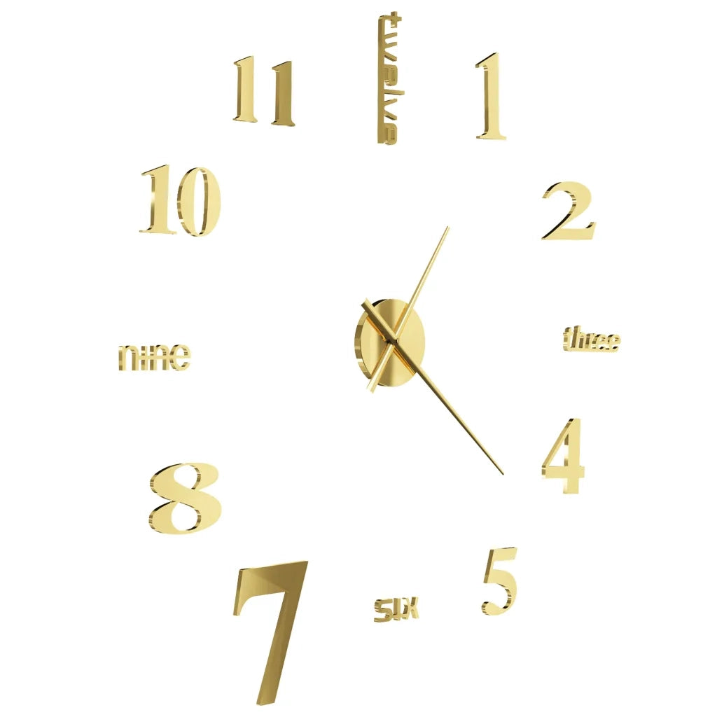 Orologio da Parete 3D in Stile Moderno 100cm XXL Oro cod mxl 57960