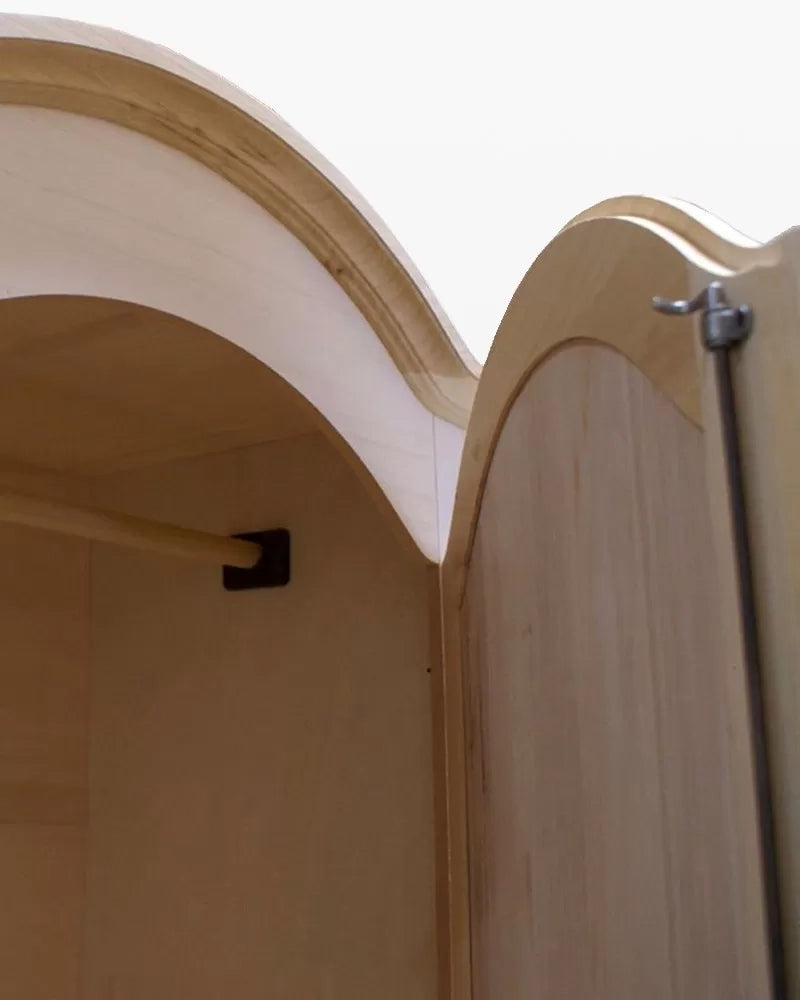armadio in legno 1 porta 1 cassetto grezzo 96x56x196 - Mobili 2G