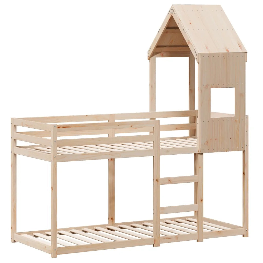 Letto singolo | Letto per adulti | Letto a Castello senza Materasso 90x190 cm Legno di Pino