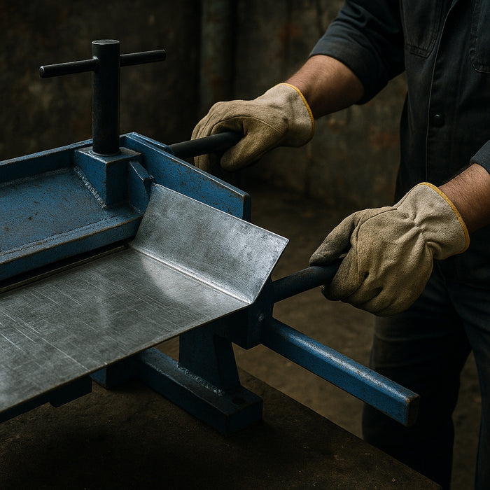 Piegatrice per lamiera 910 mm con angolo di piegatura max 135° e capacità di piegatura di 1mm