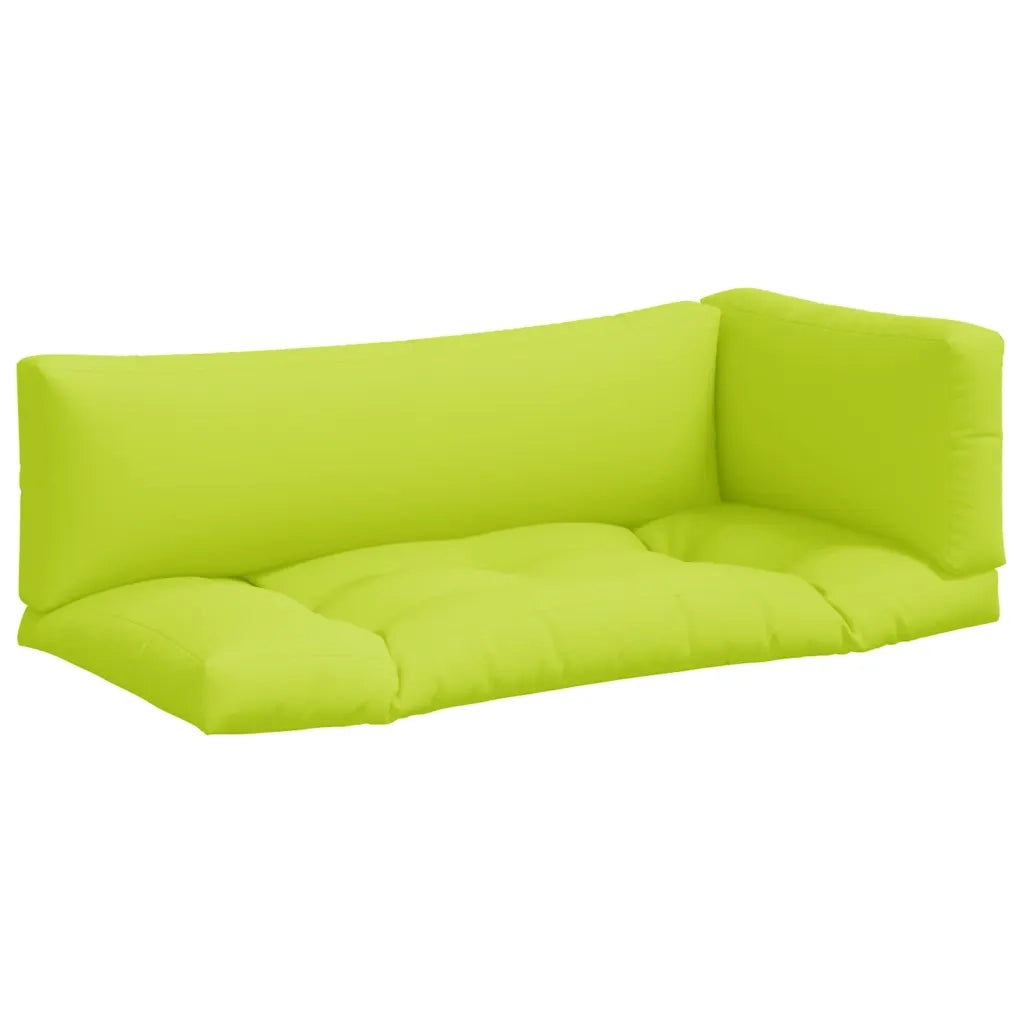 vidaXL Cuscini per Pallet 3 pz Verde Intenso in Tessuto