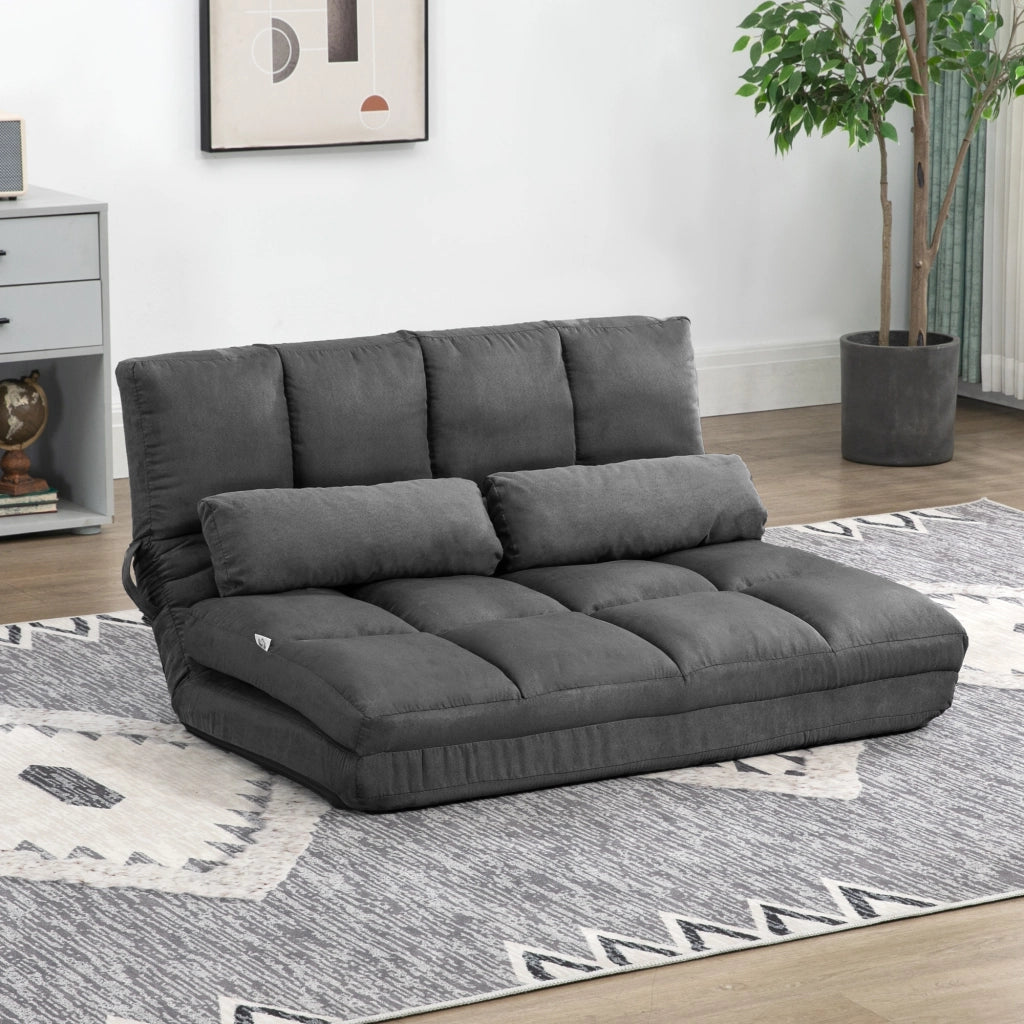 Divano letto reclinabile ¨C zephmum ¨C grigio, con materasso