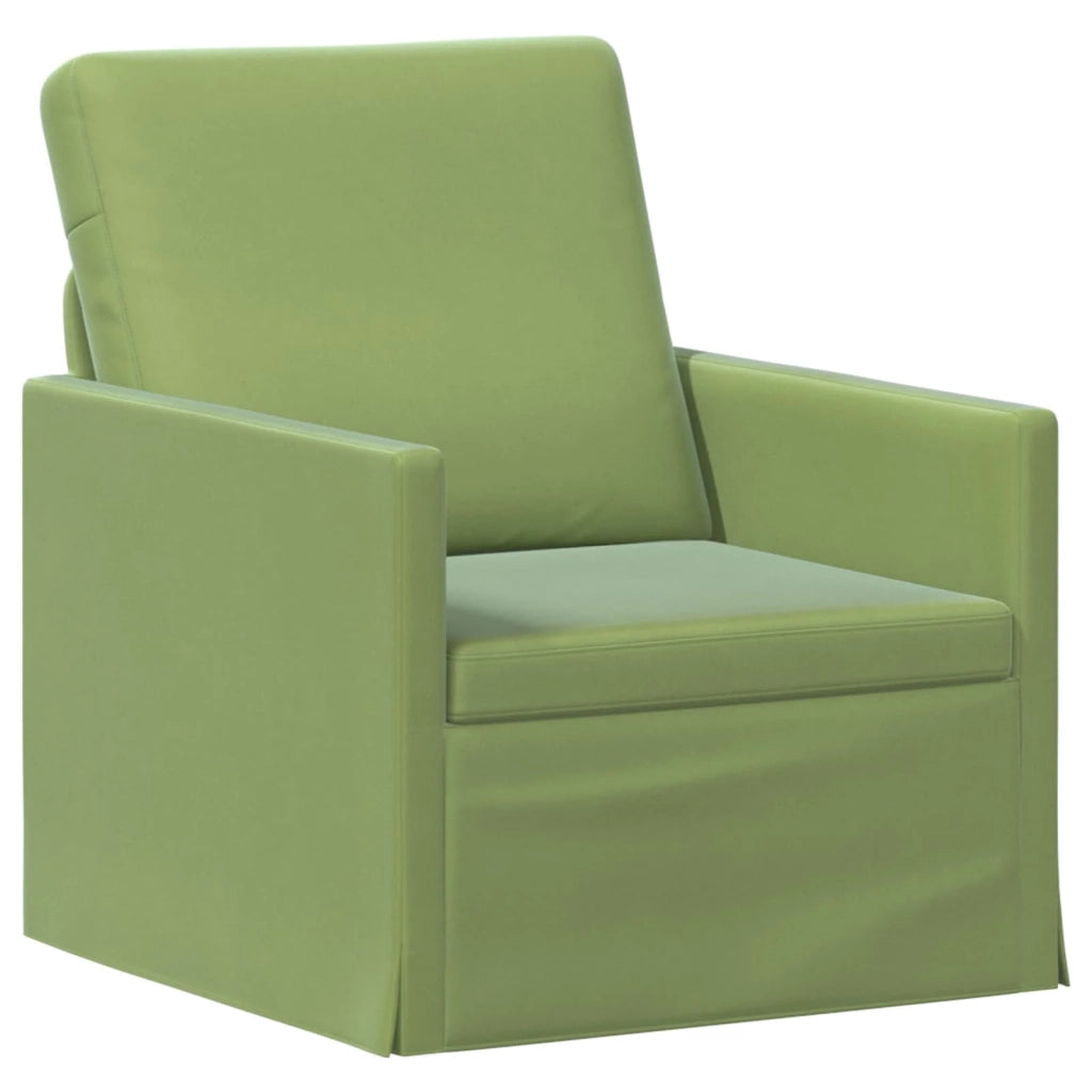 Divano Singolo Verde chiaro 70 x 81 x 82 cm Velluto (V) 42041024