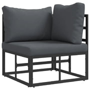 Mobili da Esterno Nero e antracite 71,5 x 71,5 x 71 cm Metallo CFW1897497