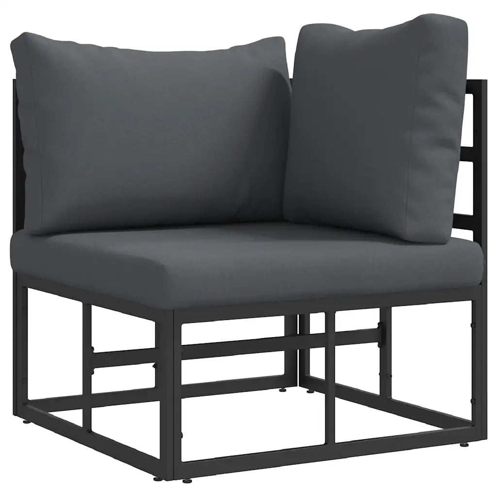 Mobili da Esterno Nero e antracite 71,5 x 71,5 x 71 cm Metallo CFW1897497